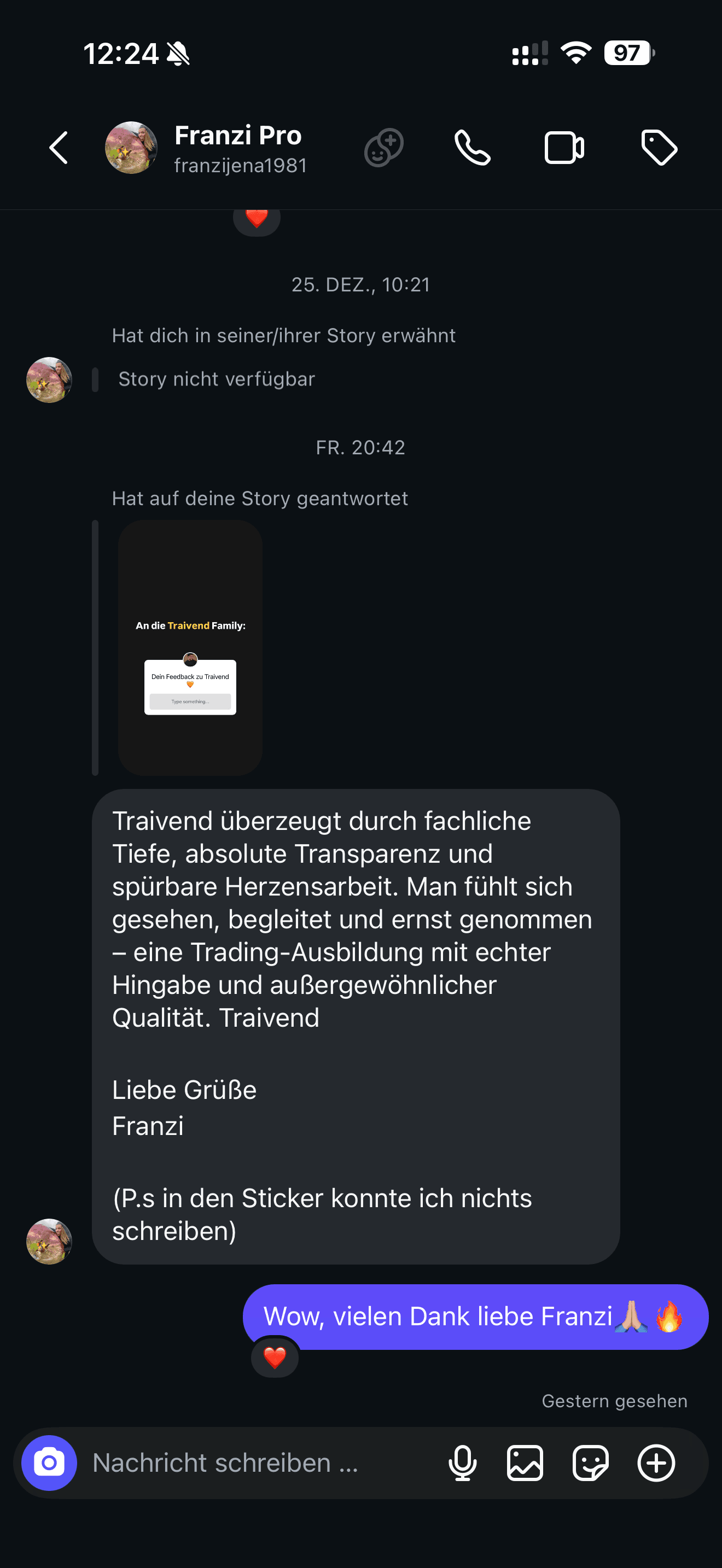 Feedback aus der Traivend Community