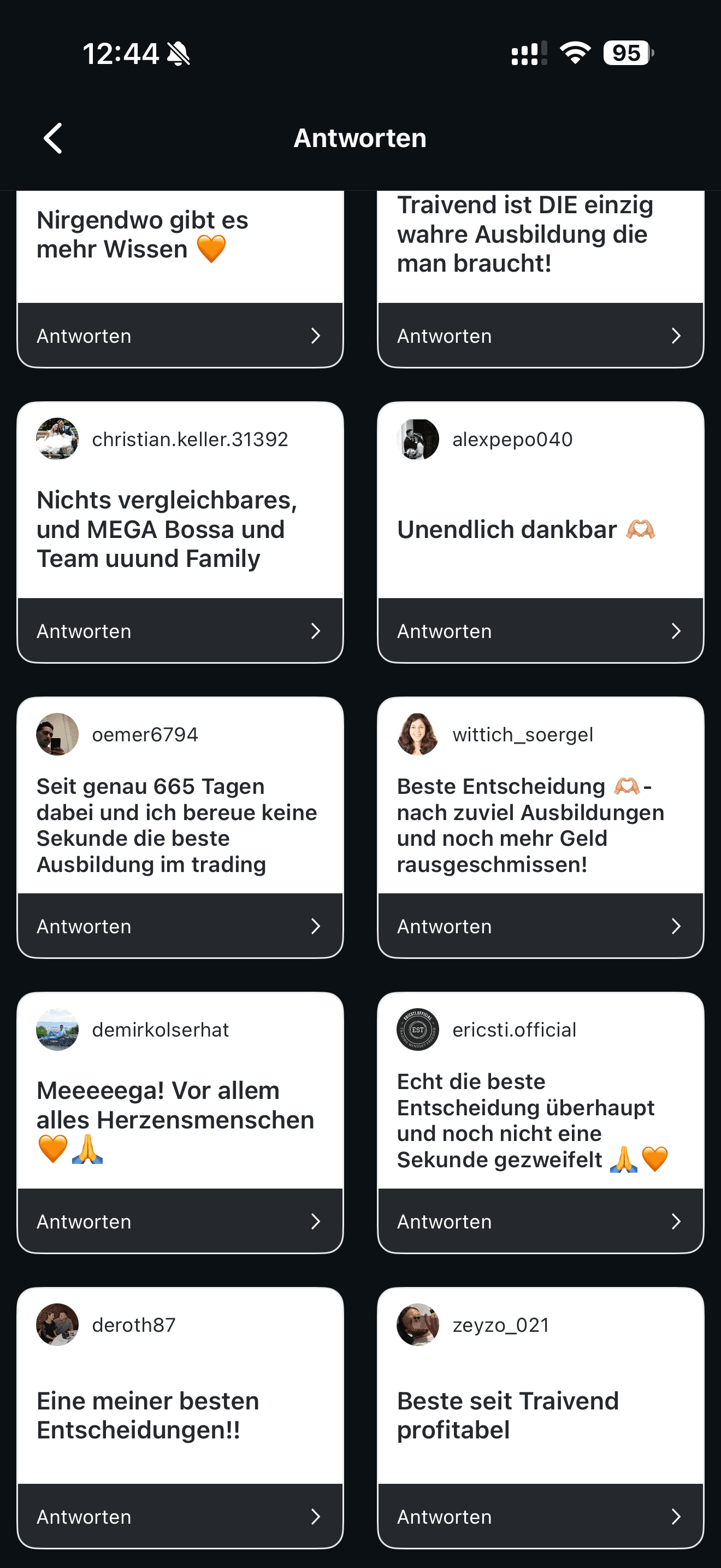 Feedback aus der Traivend Community