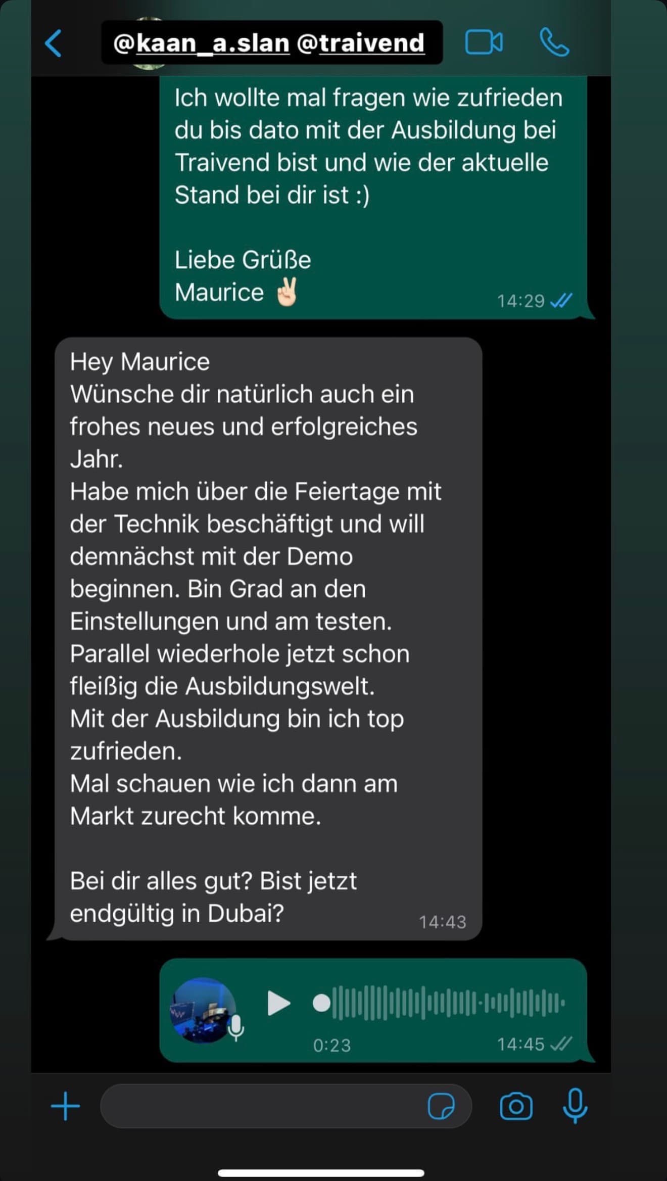 Feedback aus der Traivend Community