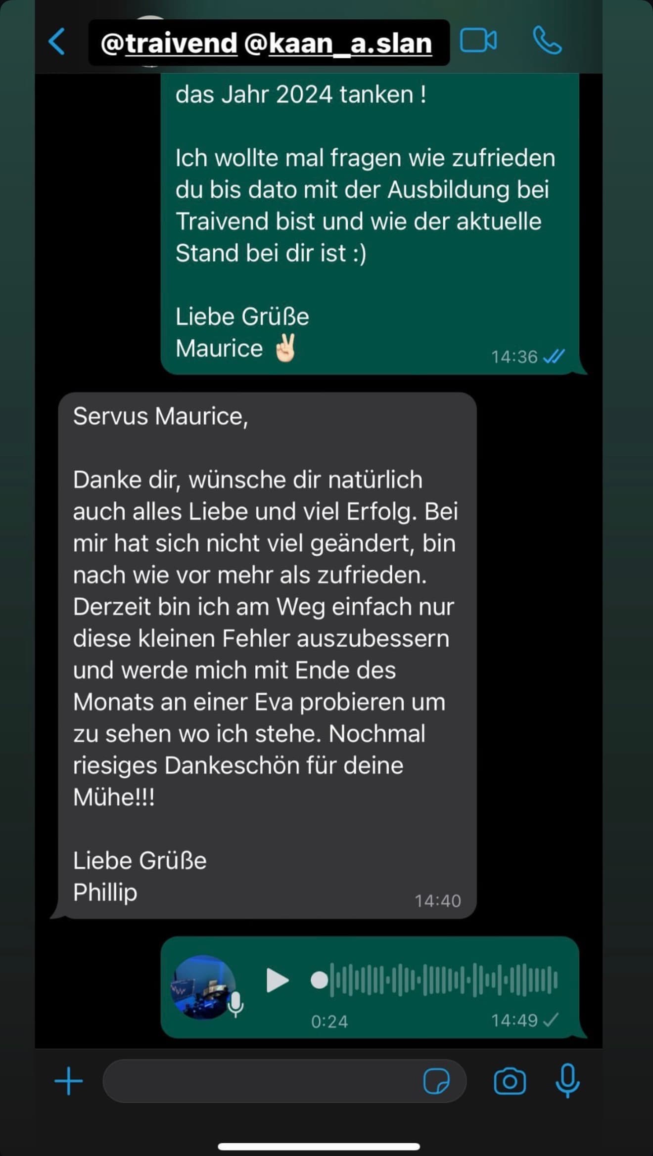 Feedback aus der Traivend Community