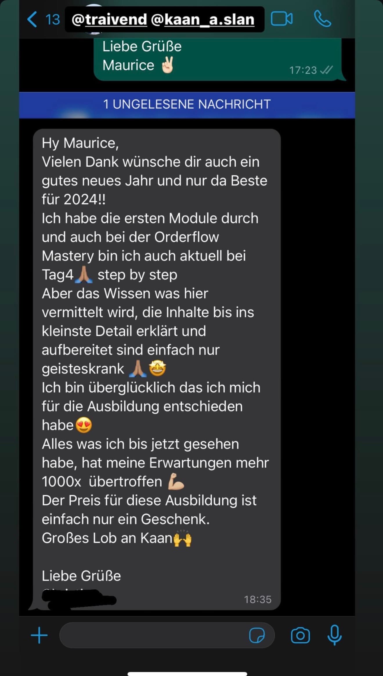 Feedback aus der Traivend Community