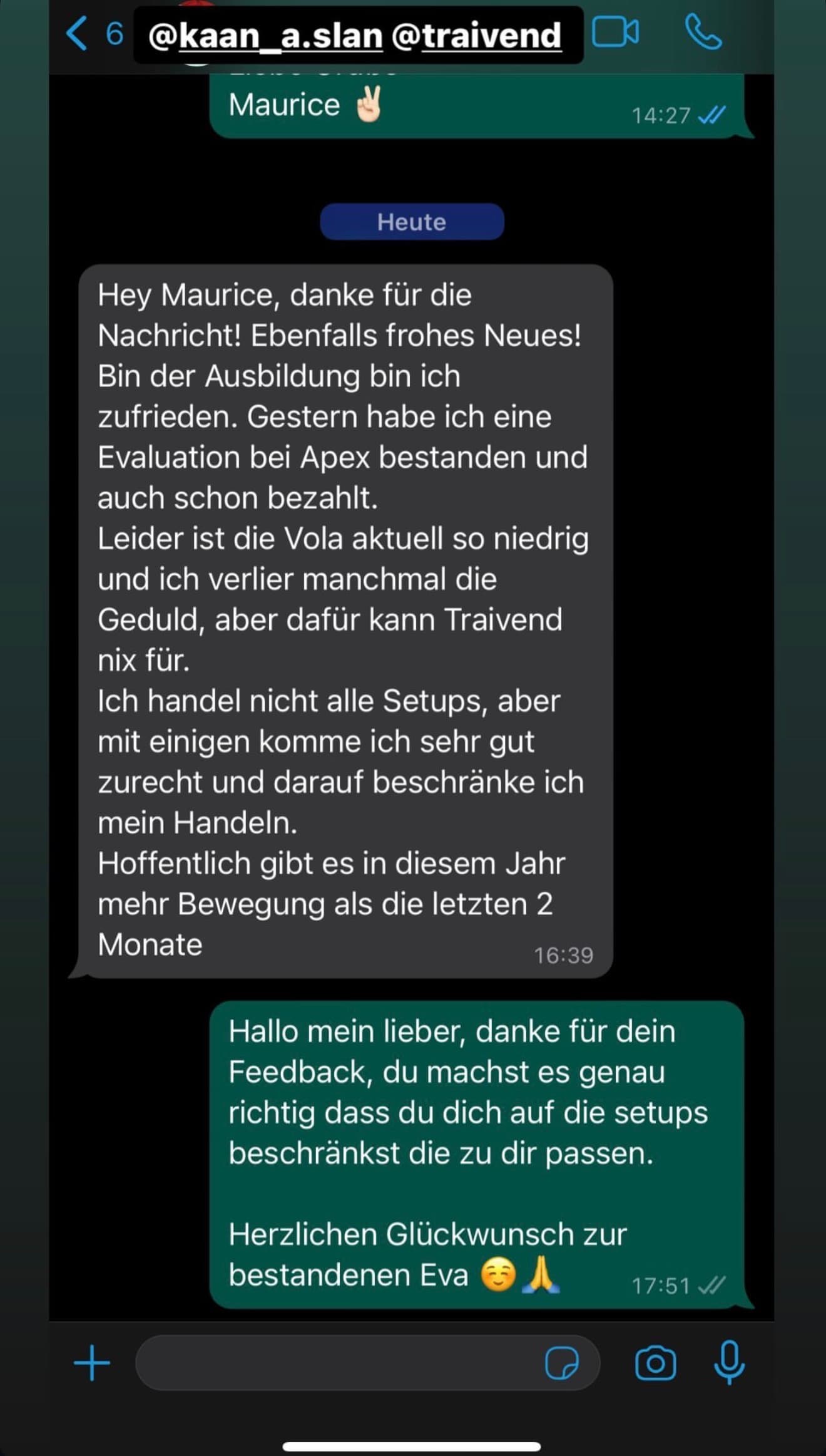 Feedback aus der Traivend Community