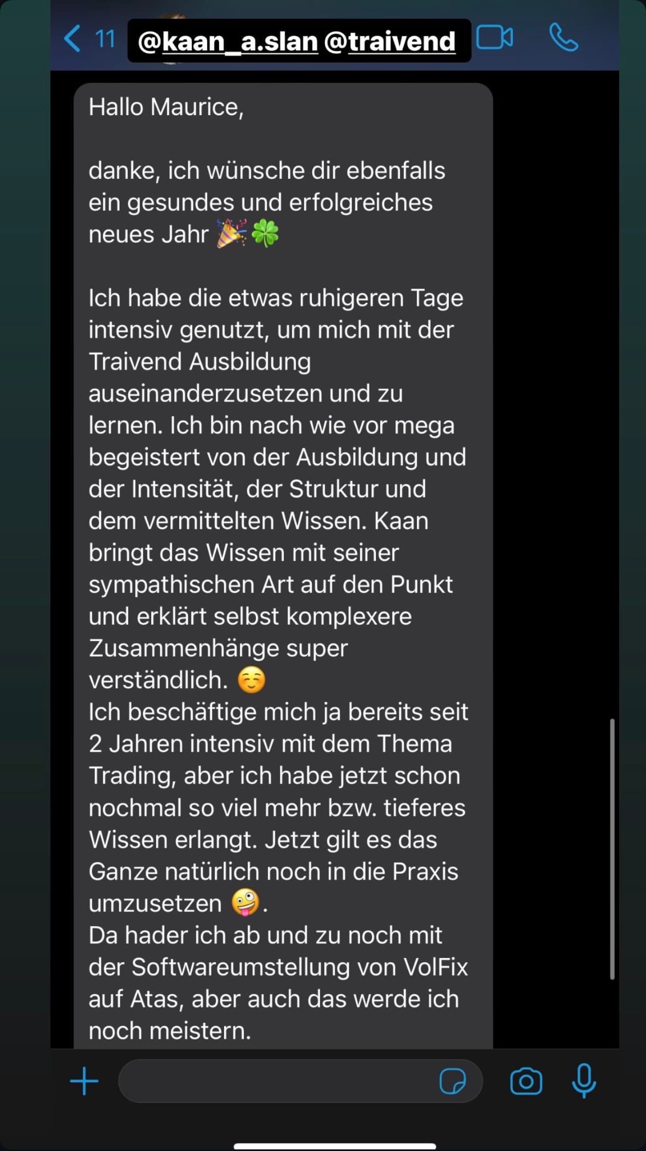 Feedback aus der Traivend Community