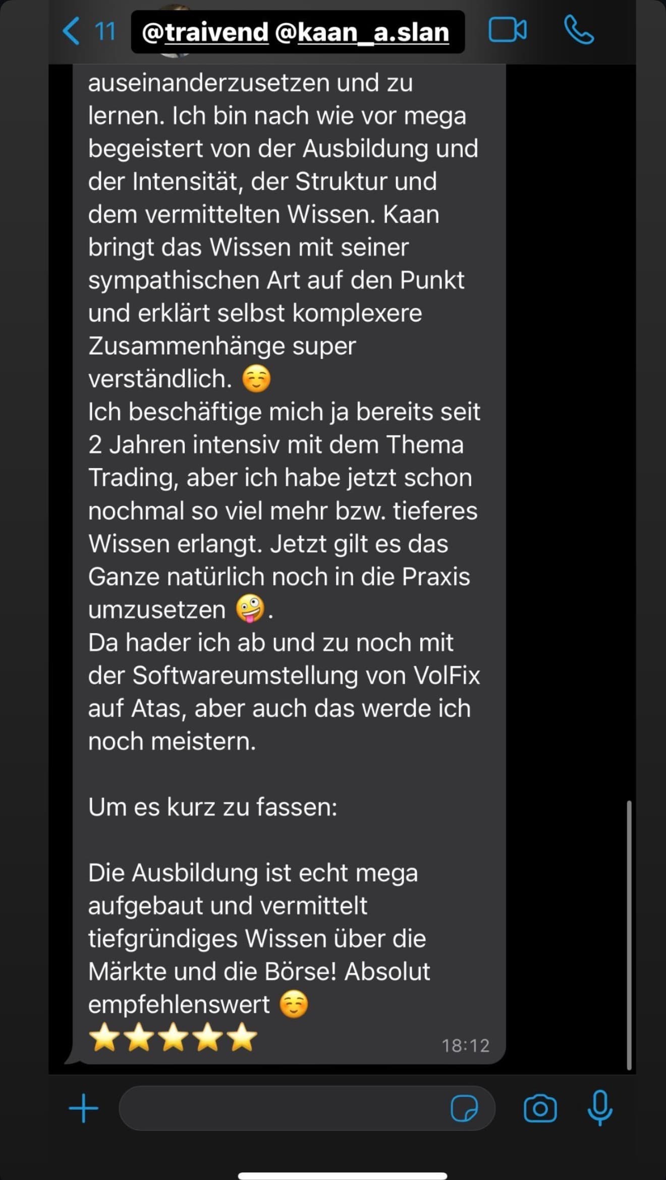 Feedback aus der Traivend Community