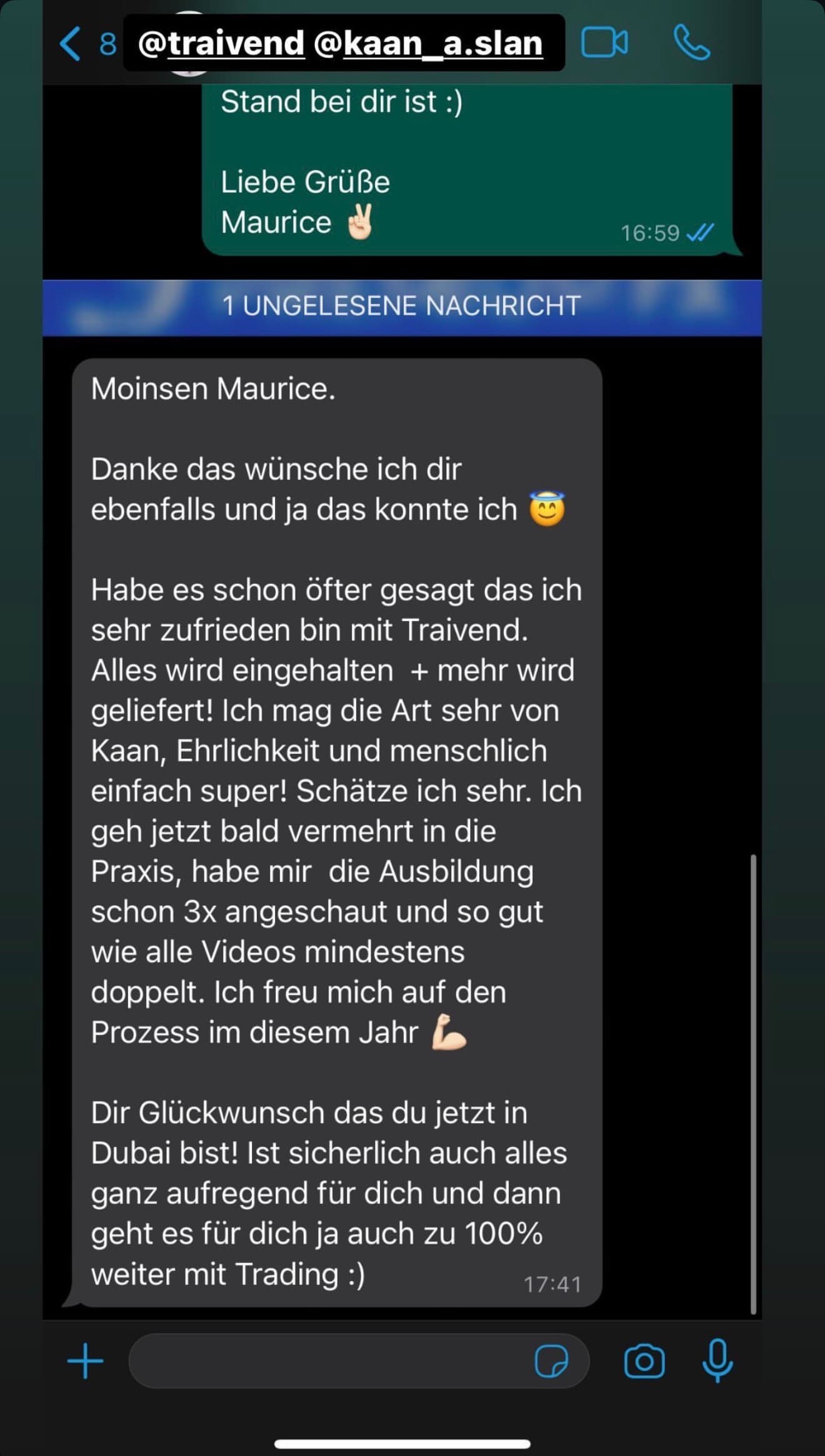Feedback aus der Traivend Community