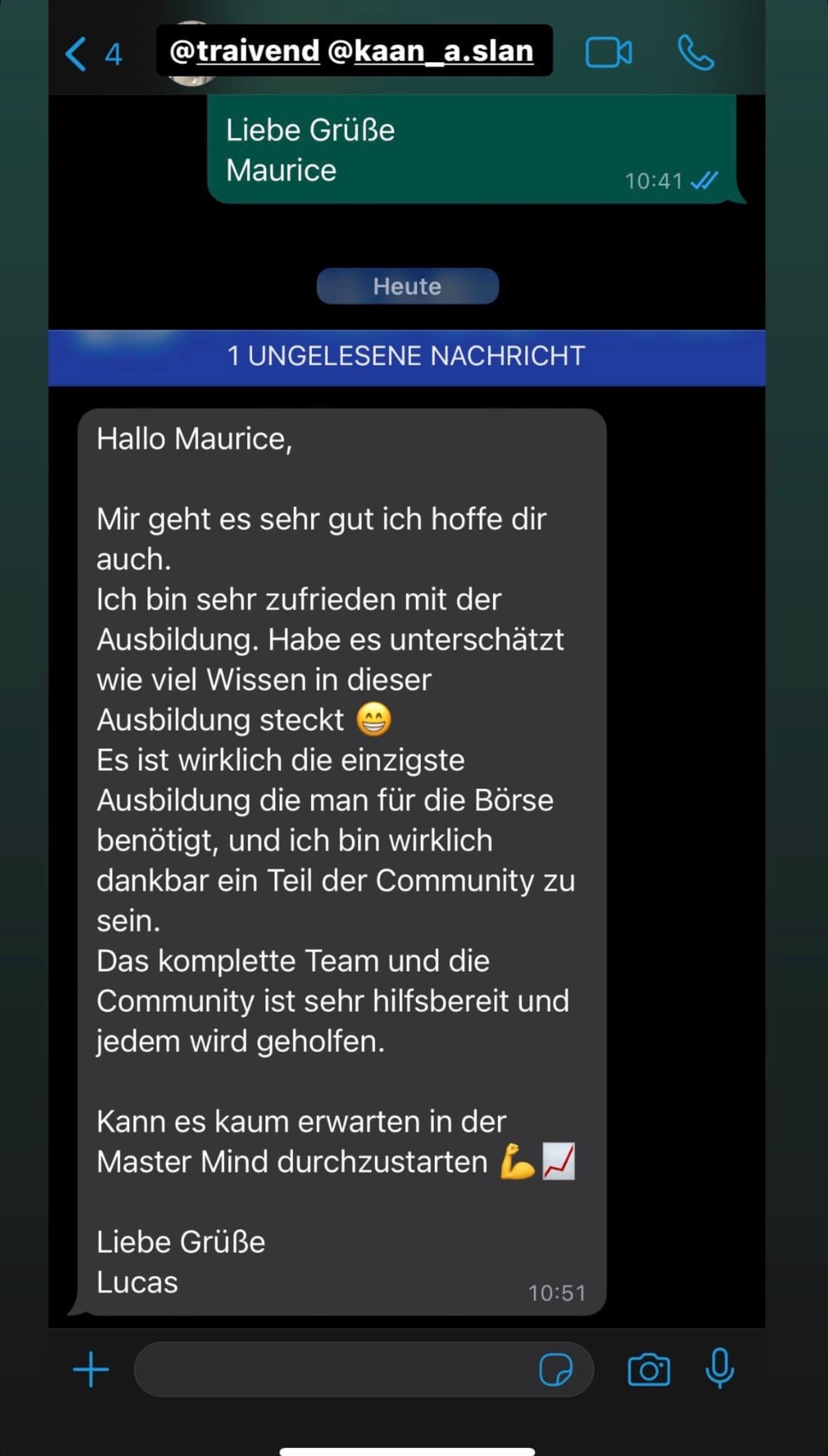 Feedback aus der Traivend Community