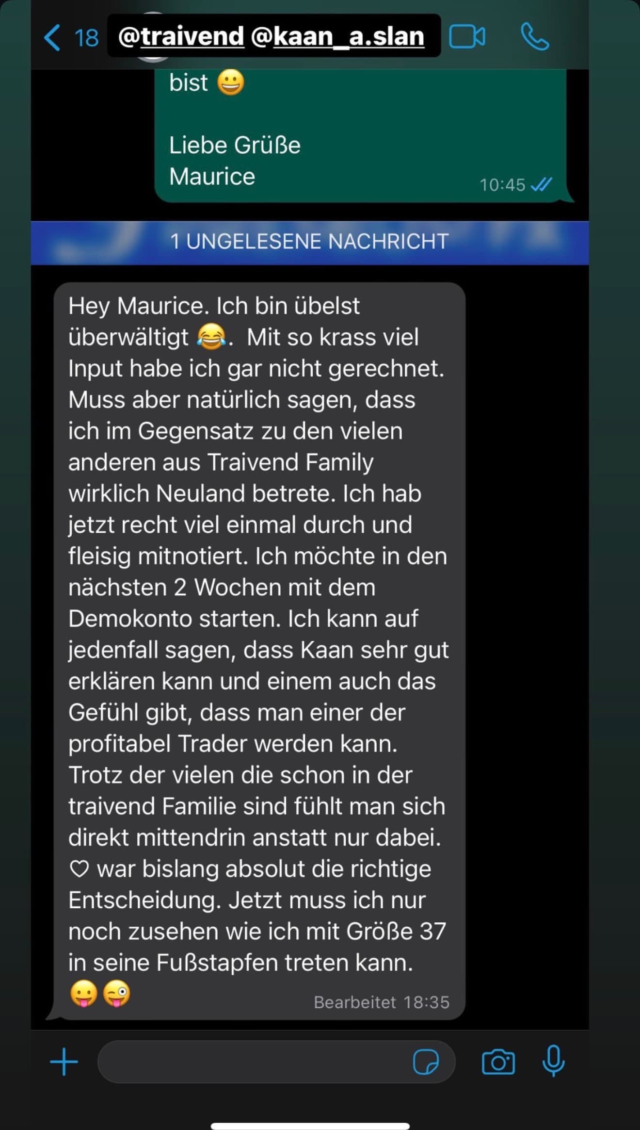 Feedback aus der Traivend Community