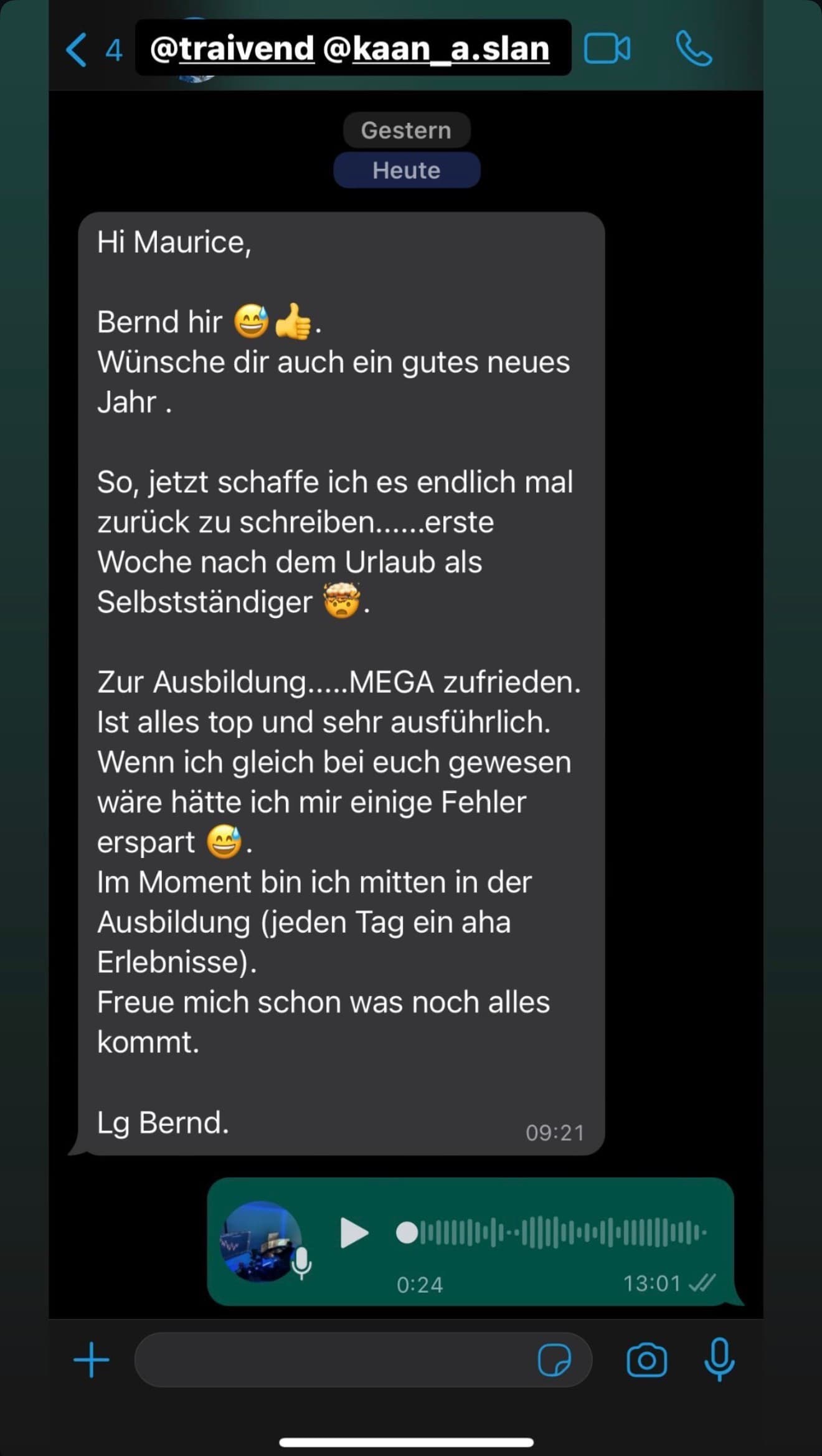 Feedback aus der Traivend Community