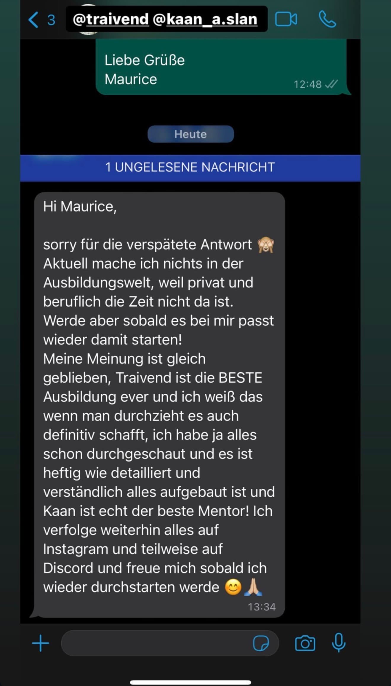 Feedback aus der Traivend Community