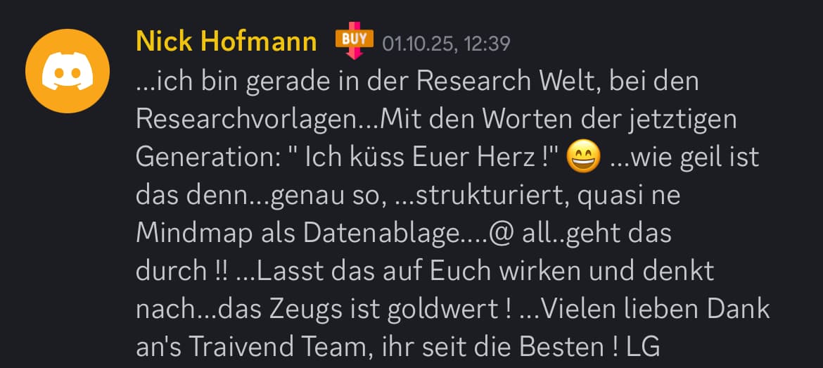 Feedback aus der Traivend Community