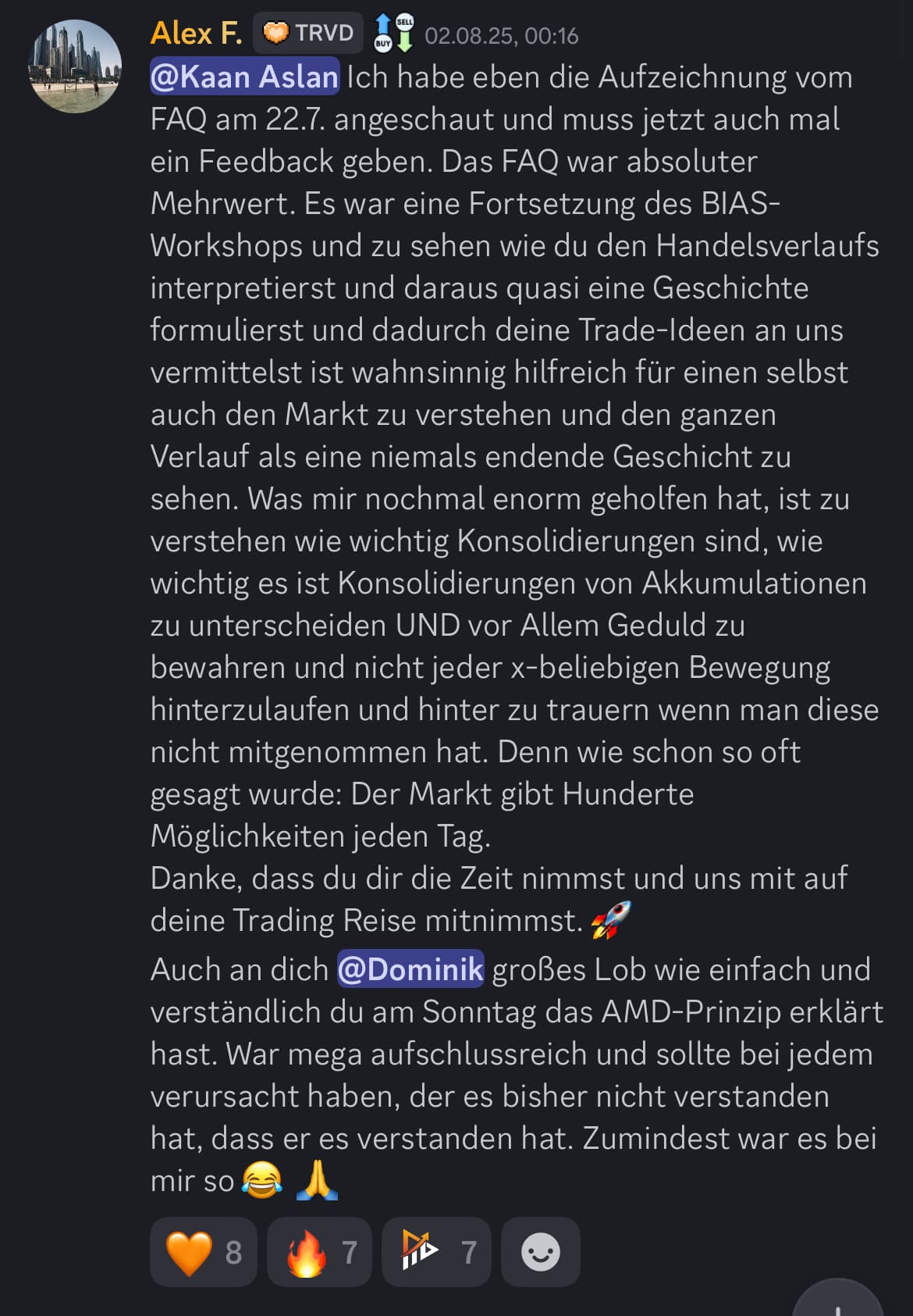 Feedback aus der Traivend Community
