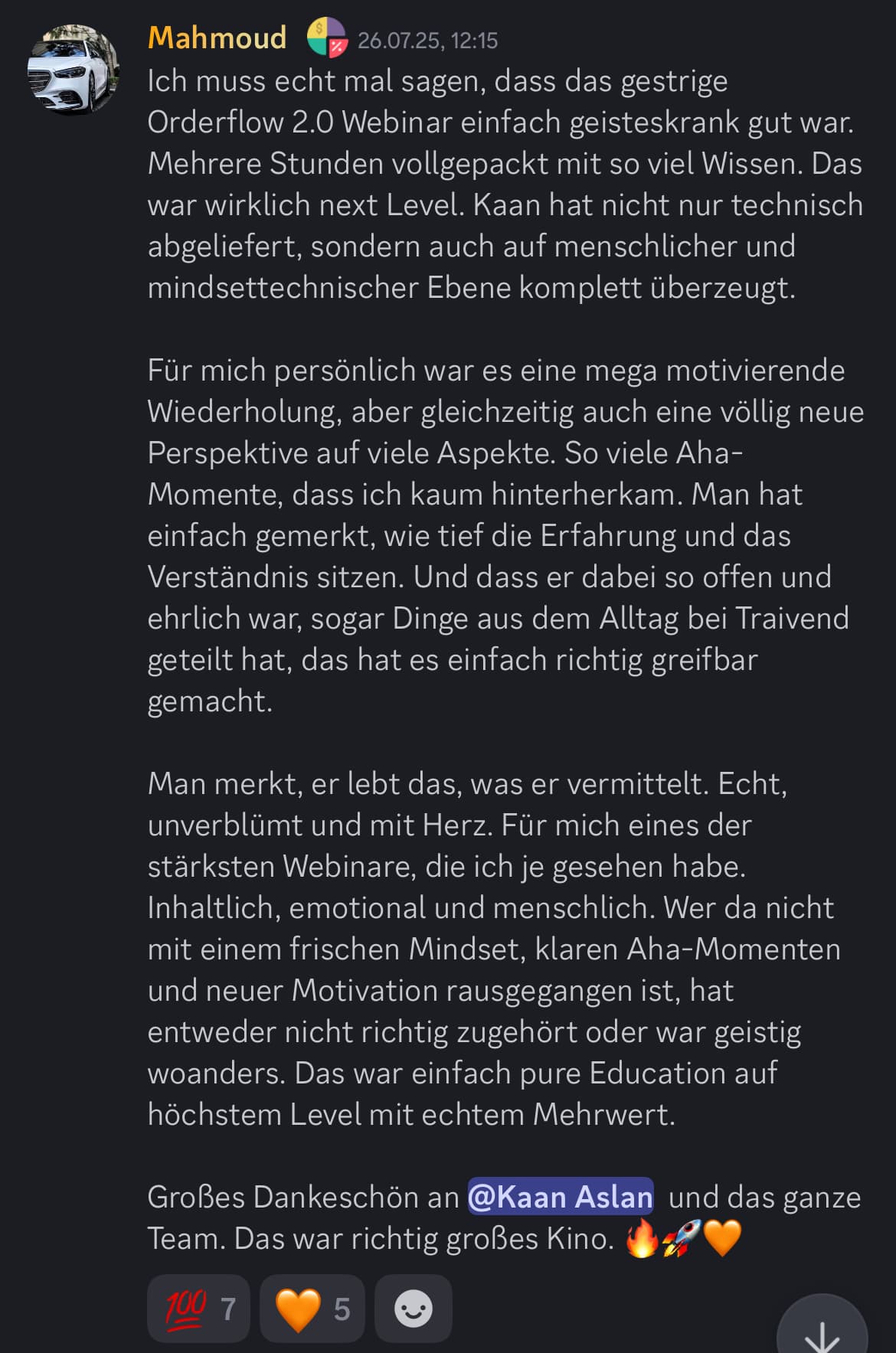 Feedback aus der Traivend Community