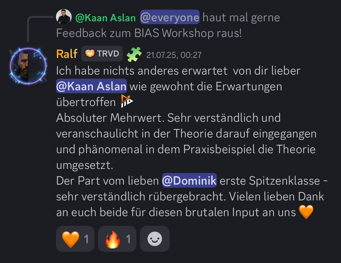 Feedback aus der Traivend Community