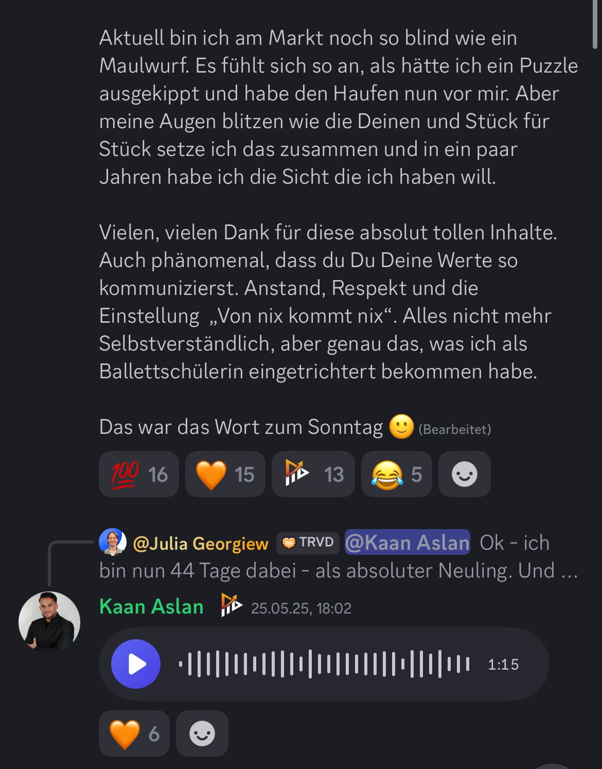 Feedback aus der Traivend Community