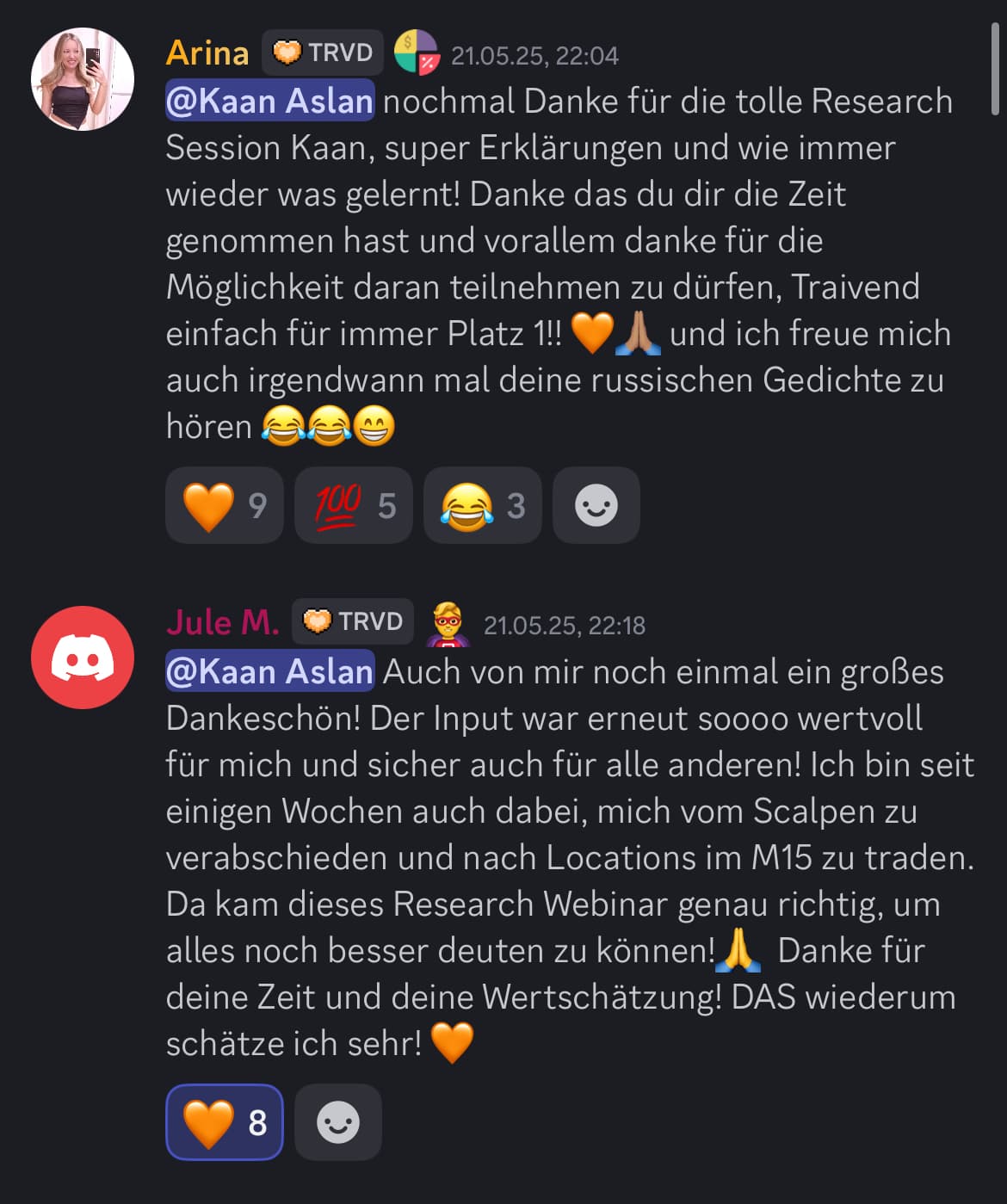Feedback aus der Traivend Community
