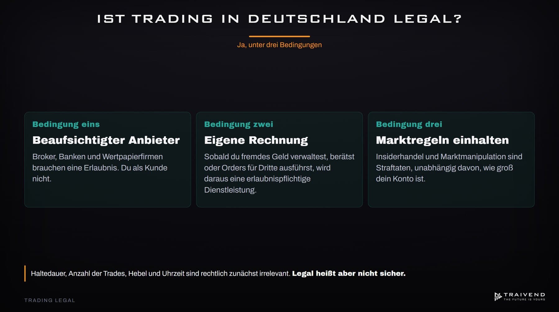 Ist Trading in Deutschland legal? Rechtslage, BaFin und die Grenzen